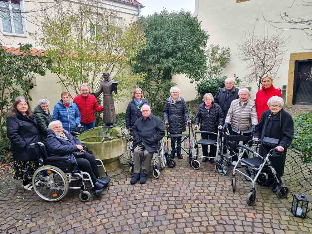 Gütersloh, Caritas Tagespflege Wiedenbrück begibt sich auf die Spuren des franziskanischen Klosterlebens Gütersloh, Caritas Tagespflege Wiedenbrück begibt sich auf die Spuren des franziskanischen Klosterlebens
