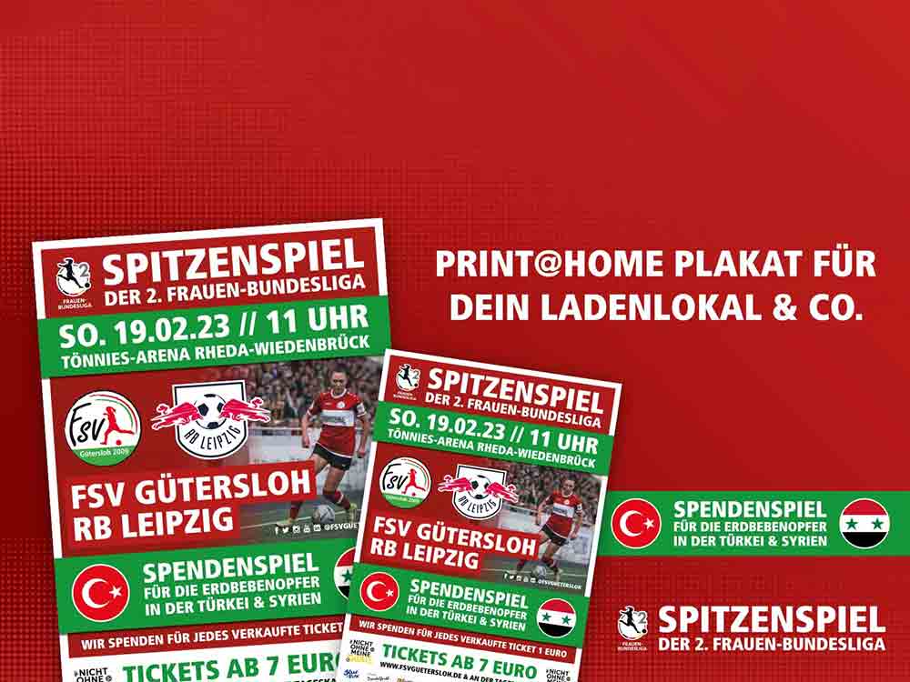 Fußball in Gütersloh, Spendenspiel, Print @ Home Sonderplakat zum Selberdrucken für alle Ladenlokale, Gaststätten & Co. Fußball in Gütersloh, Spendenspiel, Print @ Home Sonderplakat zum Selberdrucken für alle Ladenlokale, Gaststätten & Co.