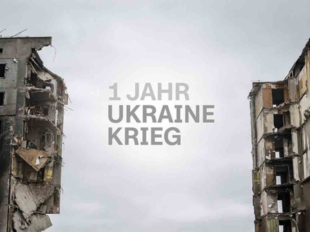 1 Jahr Ukraine Krieg: Schwerpunkt Woche im ZDF, vom 20. bis zum 24. Februar 2023 richtet sich der Fokus auf 1 Jahr Ukraine Krieg 1 Jahr Ukraine Krieg: Schwerpunkt Woche im ZDF, vom 20. bis zum 24. Februar 2023 richtet sich der Fokus auf 1 Jahr Ukraine Krieg