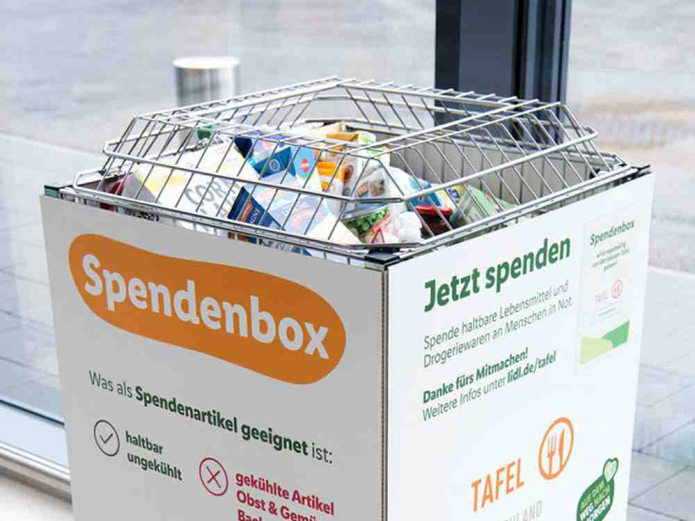 Neue Lidl Spendenbox zugunsten der Tafeln in Deutschland, Frische Discounter und die Tafeln bauen langjährige Partnerschaft weiter aus Neue Lidl Spendenbox zugunsten der Tafeln in Deutschland, Frische Discounter und die Tafeln bauen langjährige Partnerschaft weiter aus