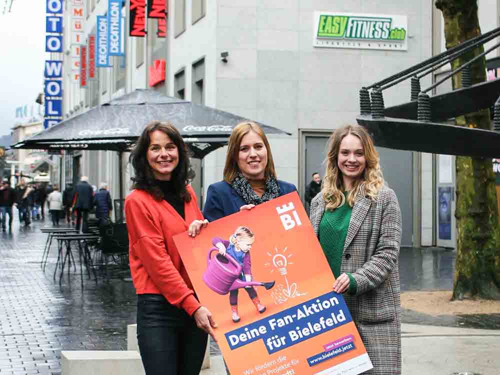 Deine Fan Aktion für Bielefeld 2023, wie wird die City noch attraktiver? 100.000 Euro warten auf überzeugende Projektideen Deine Fan Aktion für Bielefeld 2023, wie wird die City noch attraktiver? 100.000 Euro warten auf überzeugende Projektideen