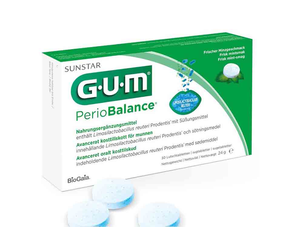 Gum Perio Balance bringt die Mundflora ins Gleichgewicht, optimale Mundhygiene hört nicht bei Zähnen und Zahnfleisch auf Gum Perio Balance bringt die Mundflora ins Gleichgewicht, optimale Mundhygiene hört nicht bei Zähnen und Zahnfleisch auf
