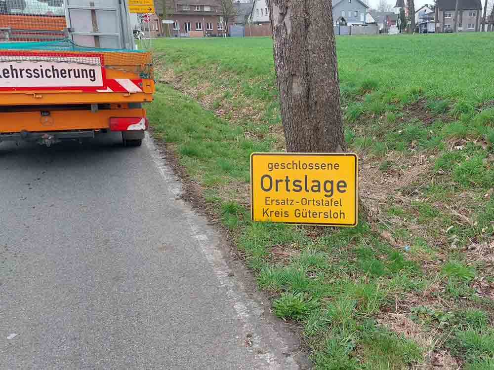 Kreis Gütersloh, erneuter Diebstahl: Kreisstraße 7, Zur Flammenmühle, so dreist wie nie