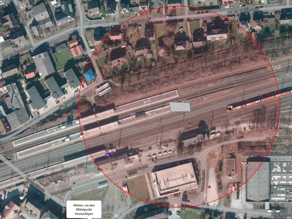Polizei Gütersloh, Aktualisierung des Räumbereichs rund um den Bahnhof in Rheda Wiedenbrück