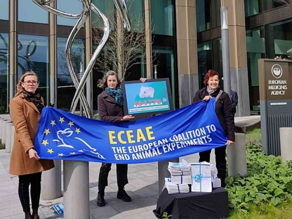 Ärzte gegen Tierversuche, 165.000 Unterschriften gegen Botox Tierversuche, Treffen mit Europäischer Arzneimittelagentur EMA in Amsterdam Ärzte gegen Tierversuche, 165.000 Unterschriften gegen Botox Tierversuche, Treffen mit Europäischer Arzneimittelagentur EMA in Amsterdam