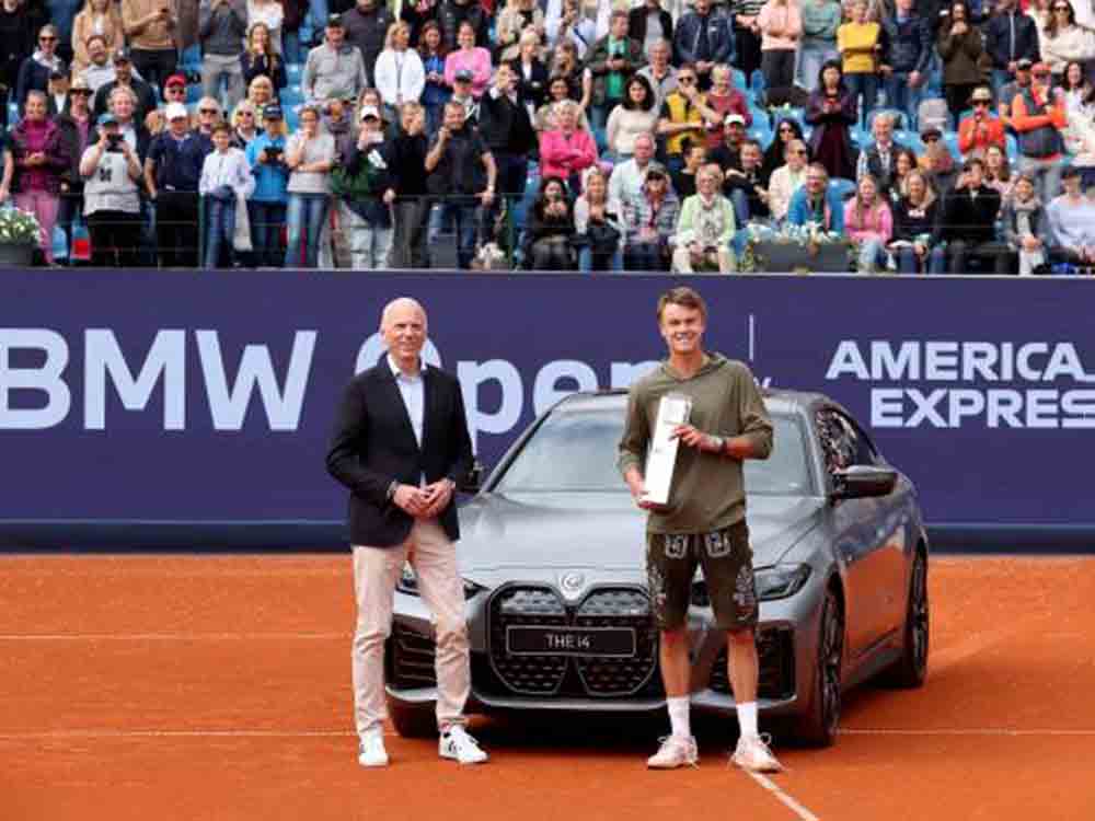 tennis: Holger Rune verteidigt Titel bei den BMW Open by American Express und gewinnt vollelektrischen BMW i4 M50 tennis: Holger Rune verteidigt Titel bei den BMW Open by American Express und gewinnt vollelektrischen BMW i4 M50