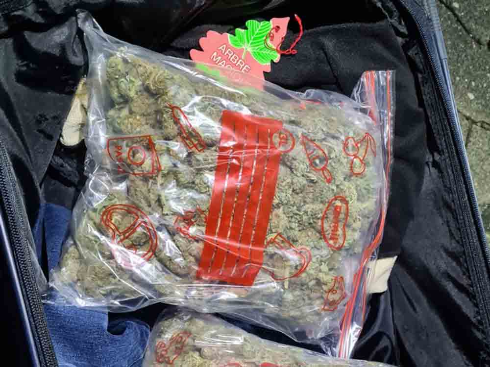 Hauptzollamt Bielefeld, Bielefelder Zoll zieht Marihuana in Bad Sassendorf aus dem Verkehr, nicht nur Wäsche in Reisekoffer Hauptzollamt Bielefeld, Bielefelder Zoll zieht Marihuana in Bad Sassendorf aus dem Verkehr, nicht nur Wäsche in Reisekoffer