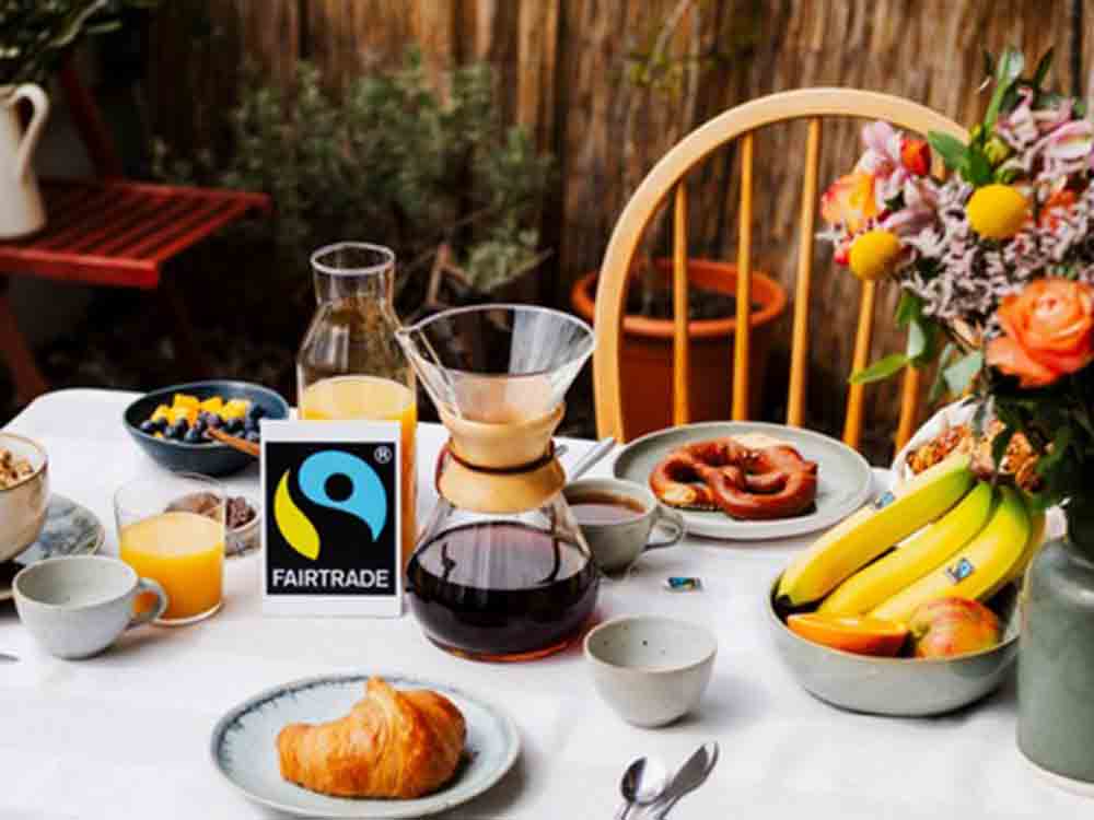 Fairtrade Kampagne »Fair in den Tag« mit Kaffee und Klima im Fokus, 500 faire Frühstücke für den Kaffee von morgen Fairtrade Kampagne »Fair in den Tag« mit Kaffee und Klima im Fokus, 500 faire Frühstücke für den Kaffee von morgen