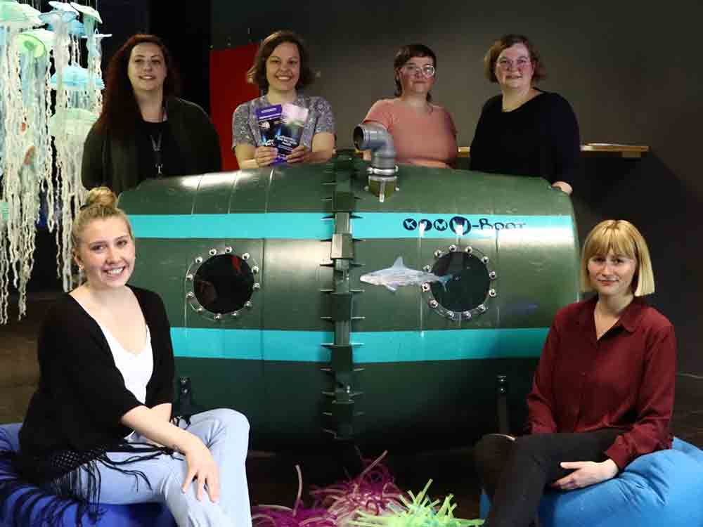 Gütersloh, Erlebnis Unterwasserwelt, Rekord Interesse für Mitmachausstellung »Abtauchen« in der Weberei, 12. Mai bis 6. Juni 2023 Gütersloh, Erlebnis Unterwasserwelt, Rekord Interesse für Mitmachausstellung »Abtauchen« in der Weberei, 12. Mai bis 6. Juni 2023