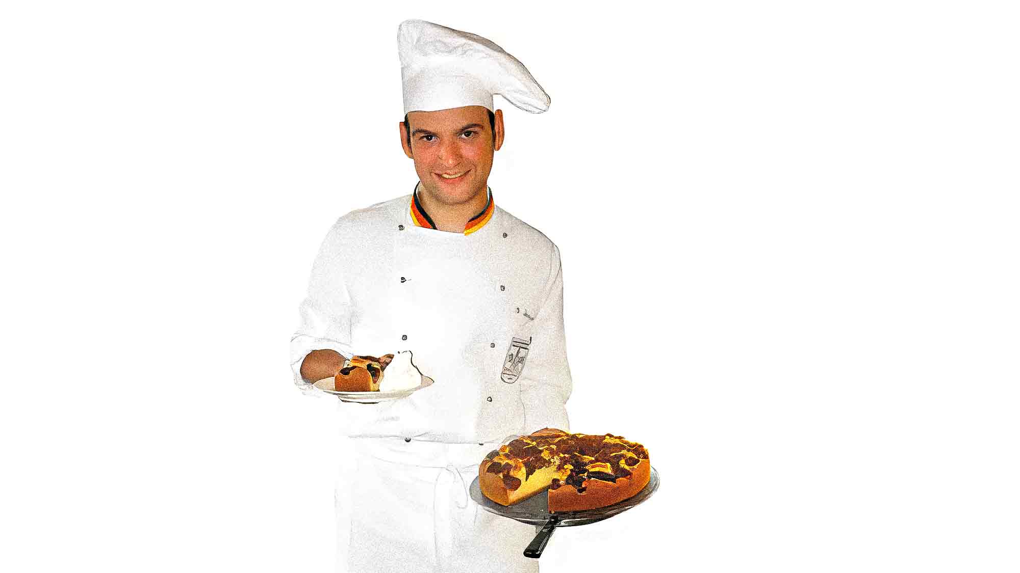 Anzeige: Gütersloh, Rezept für Wiener Pflaumentorte, Konditor Welt­meister Christian Ibrügger