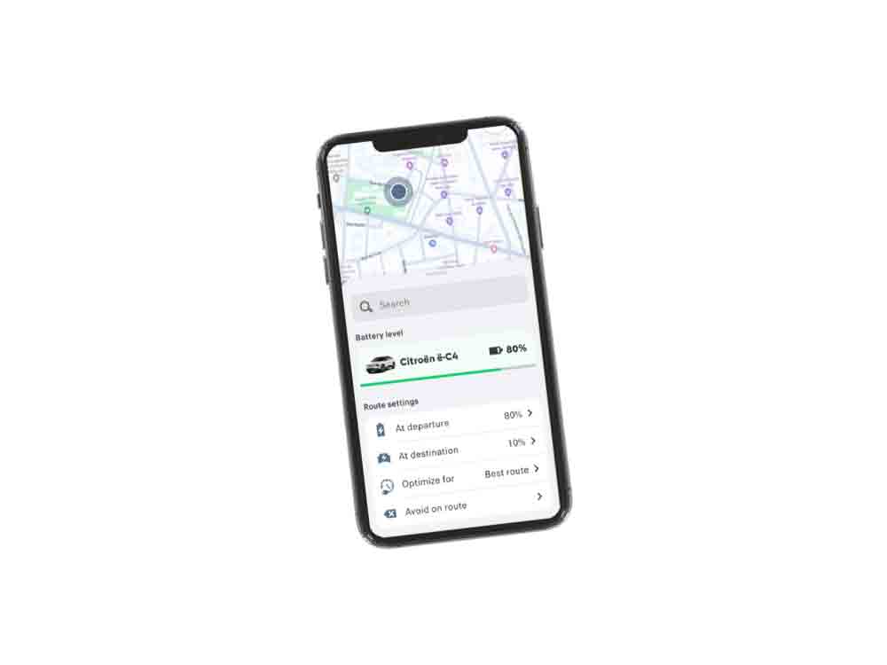 &raquo;E Routes&laquo; App: Citroën präsentiert neue App für Reiseplanung und Ladeplanung für Elektrofahrzeuge