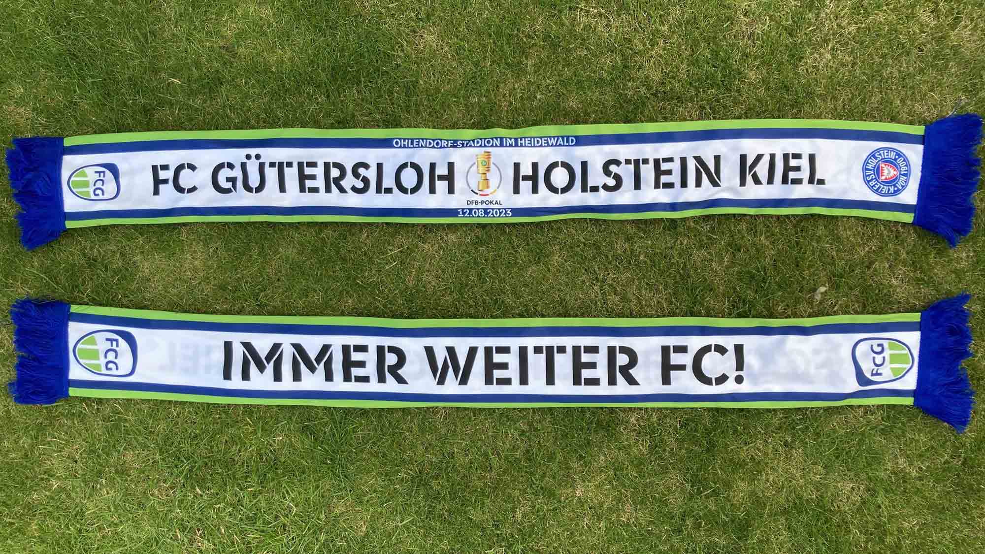 FC Gütersloh: Der FCG bringt Fanschals für das DFB Pokalspiel gegen Holstein Kiel heraus