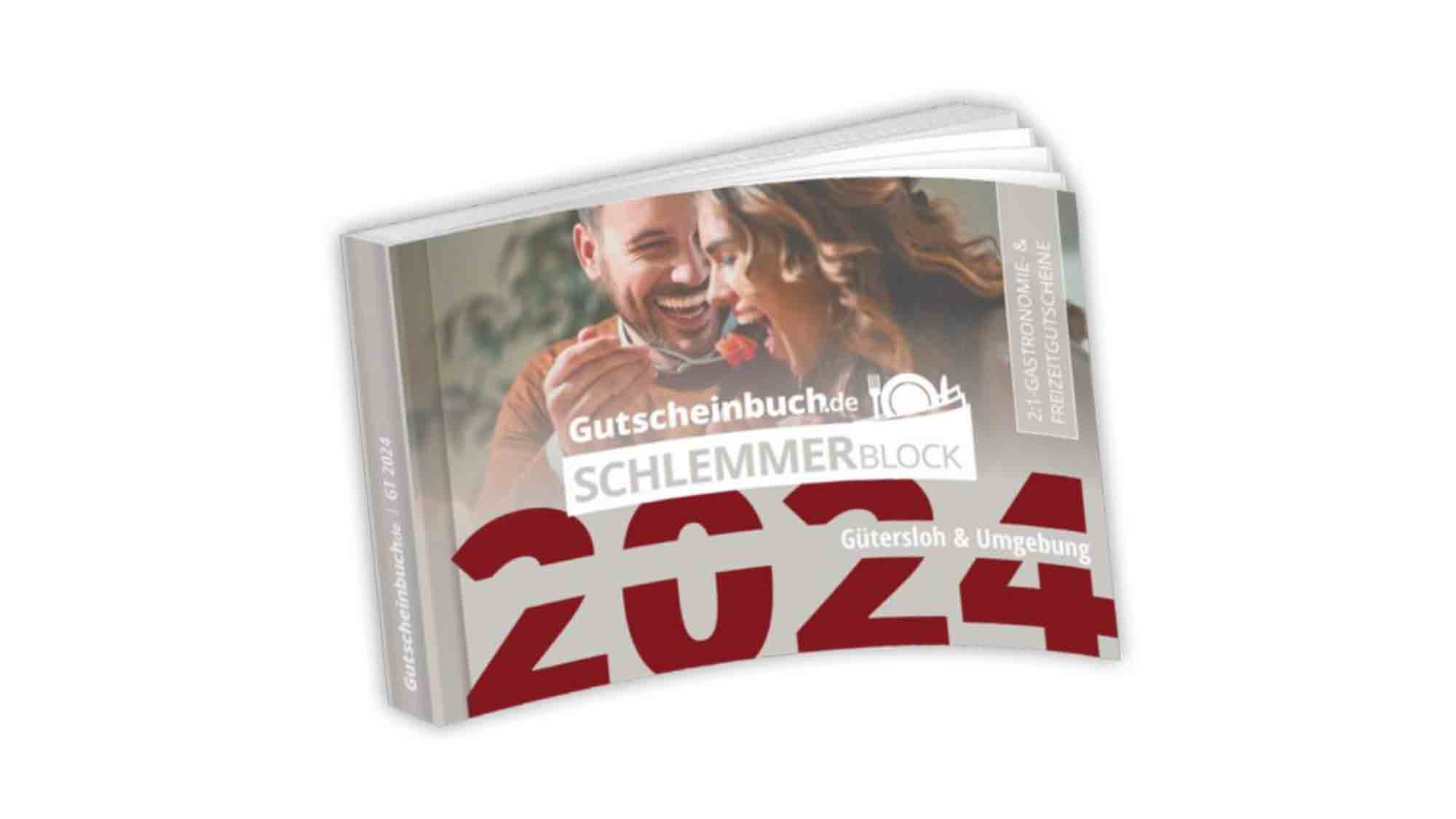 Gutscheinbuch: 20 Jahre Schlemmen, Genießen und Erleben in Gütersloh und Umgebung, Schlemmerblock Verlosung 2023/2024 Gutscheinbuch: 20 Jahre Schlemmen, Genießen und Erleben in Gütersloh und Umgebung, Schlemmerblock Verlosung 2023/2024