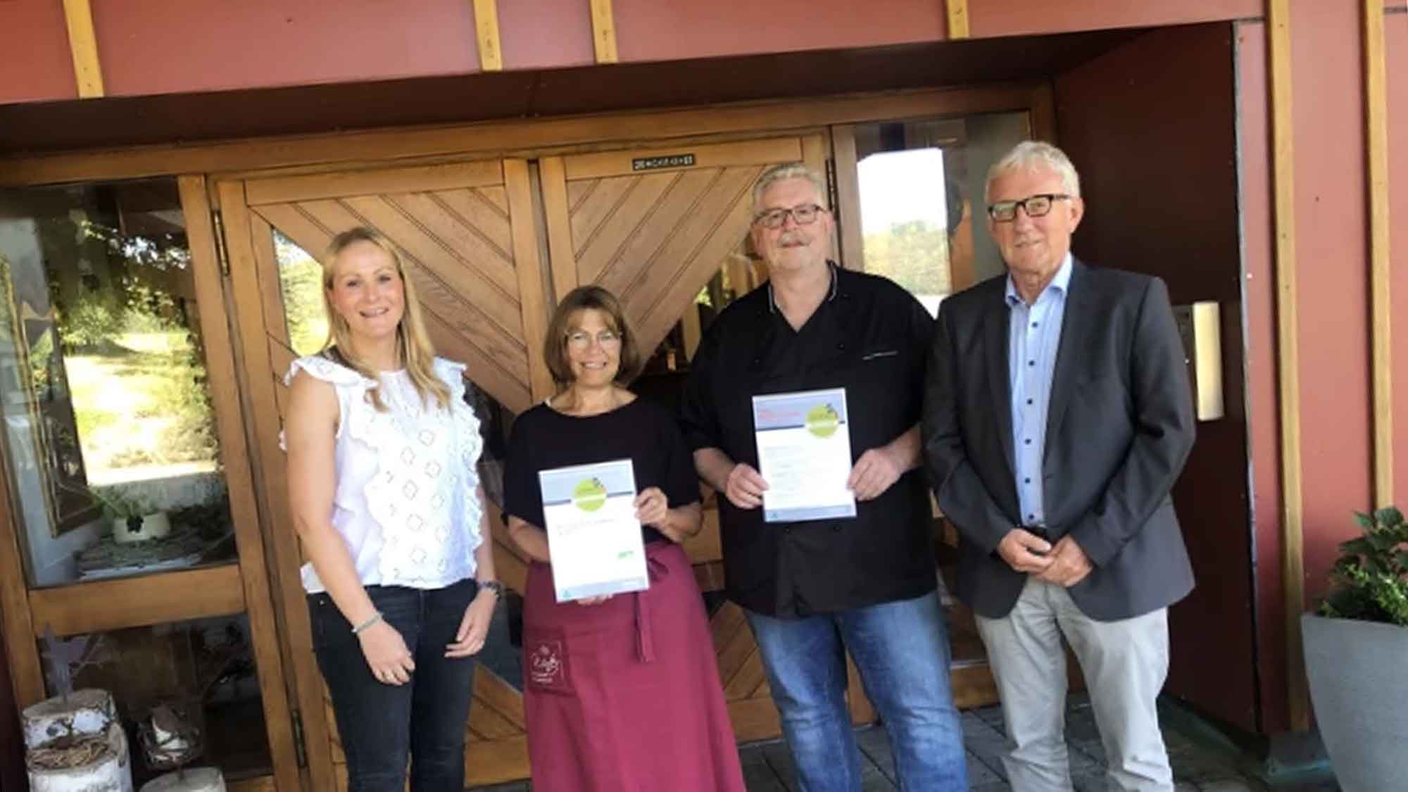 Das Restaurant und Landhotel Winter in Gomadingen Offenhausen wurde ein weiteres Mal als &raquo;Qualitätsgastgeber Wanderbares Deutschland&laquo; rezertifiziert