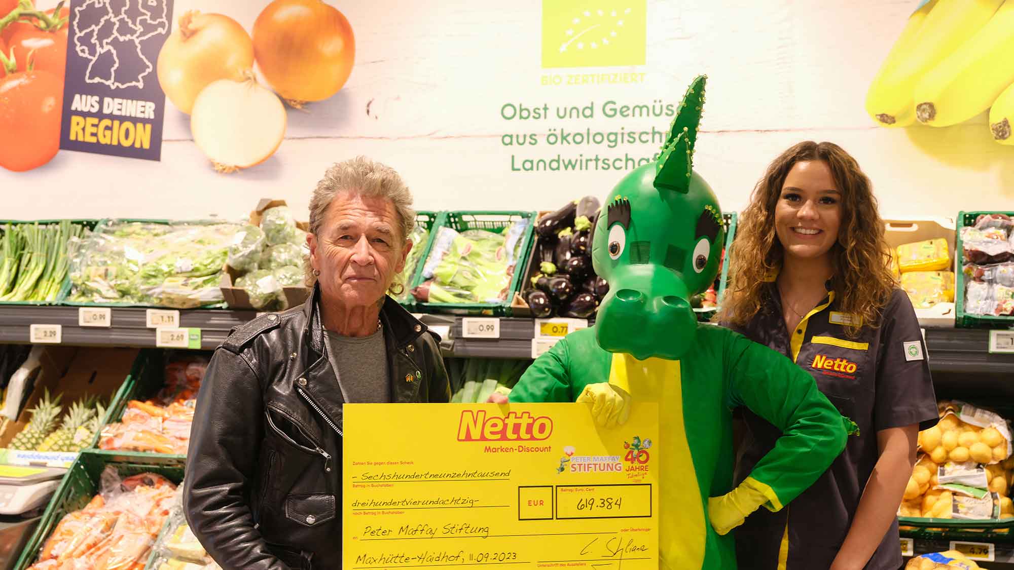 Drachenstarkes Engagement für Kinder und Jugendliche, Netto Marken Discount unterstützt Peter Maffay Stiftung mit 619.384,23 Euro Drachenstarkes Engagement für Kinder und Jugendliche, Netto Marken Discount unterstützt Peter Maffay Stiftung mit 619.384,23 Euro