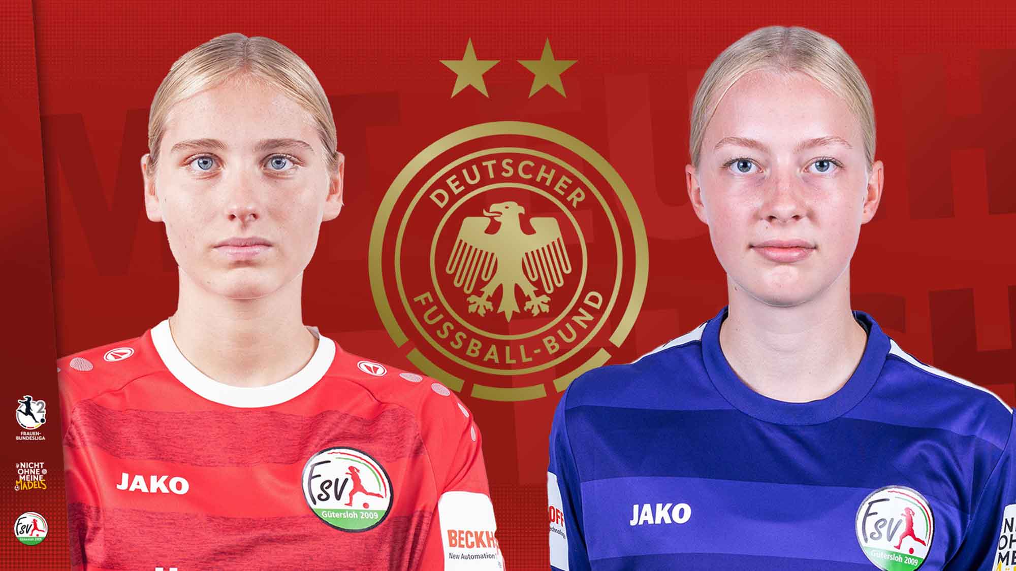 FSV Gütersloh: Merle Hokamp und Janne Krumme feiern ihr Länderspieldebüt für die U 17 Nationalmannschaft FSV Gütersloh: Merle Hokamp und Janne Krumme feiern ihr Länderspieldebüt für die U 17 Nationalmannschaft
