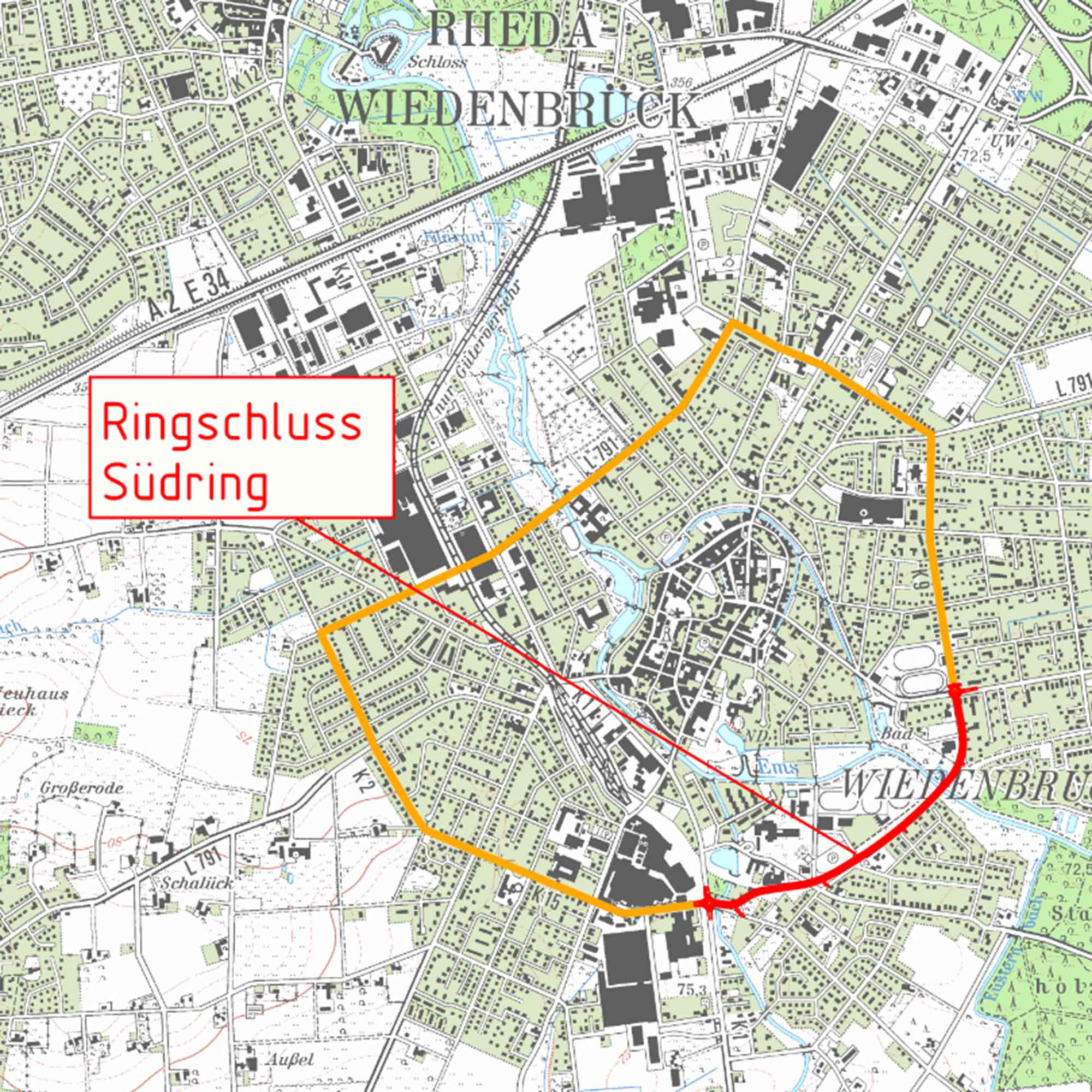 Detmold, Rheda Wiedenbrück: Offenlage Planfeststellungsverfahren der Bezirksregierung für den Neubau des Ringschlusses Südring Detmold, Rheda Wiedenbrück: Offenlage Planfeststellungsverfahren der Bezirksregierung für den Neubau des Ringschlusses Südring