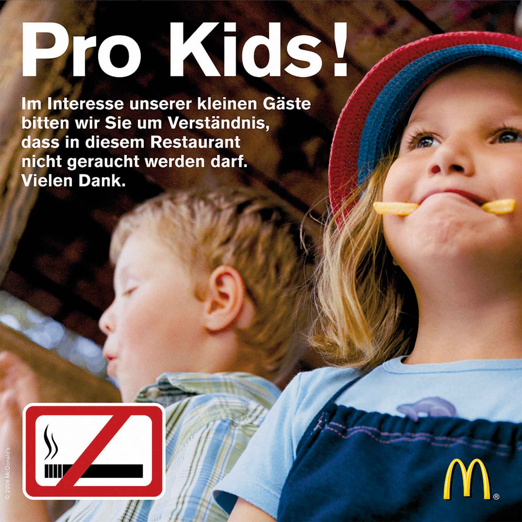 Kein Rauch mehr bei McDonald’s, Gütsel Archiv, Mai 2007