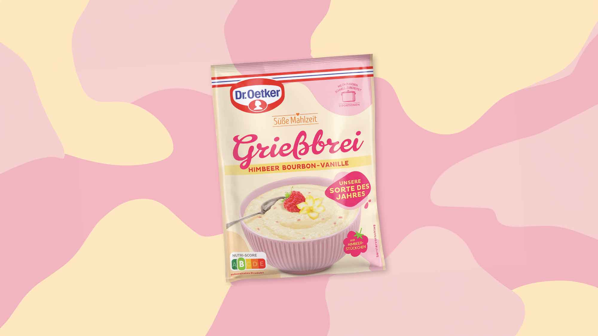 Dr. Oetker Bielefeld: die süße Mahlzeit des Jahres – Grießbrei Himbeer Bourbon Vanille, ab Februar 2024 Dr. Oetker Bielefeld: die süße Mahlzeit des Jahres – Grießbrei Himbeer Bourbon Vanille, ab Februar 2024