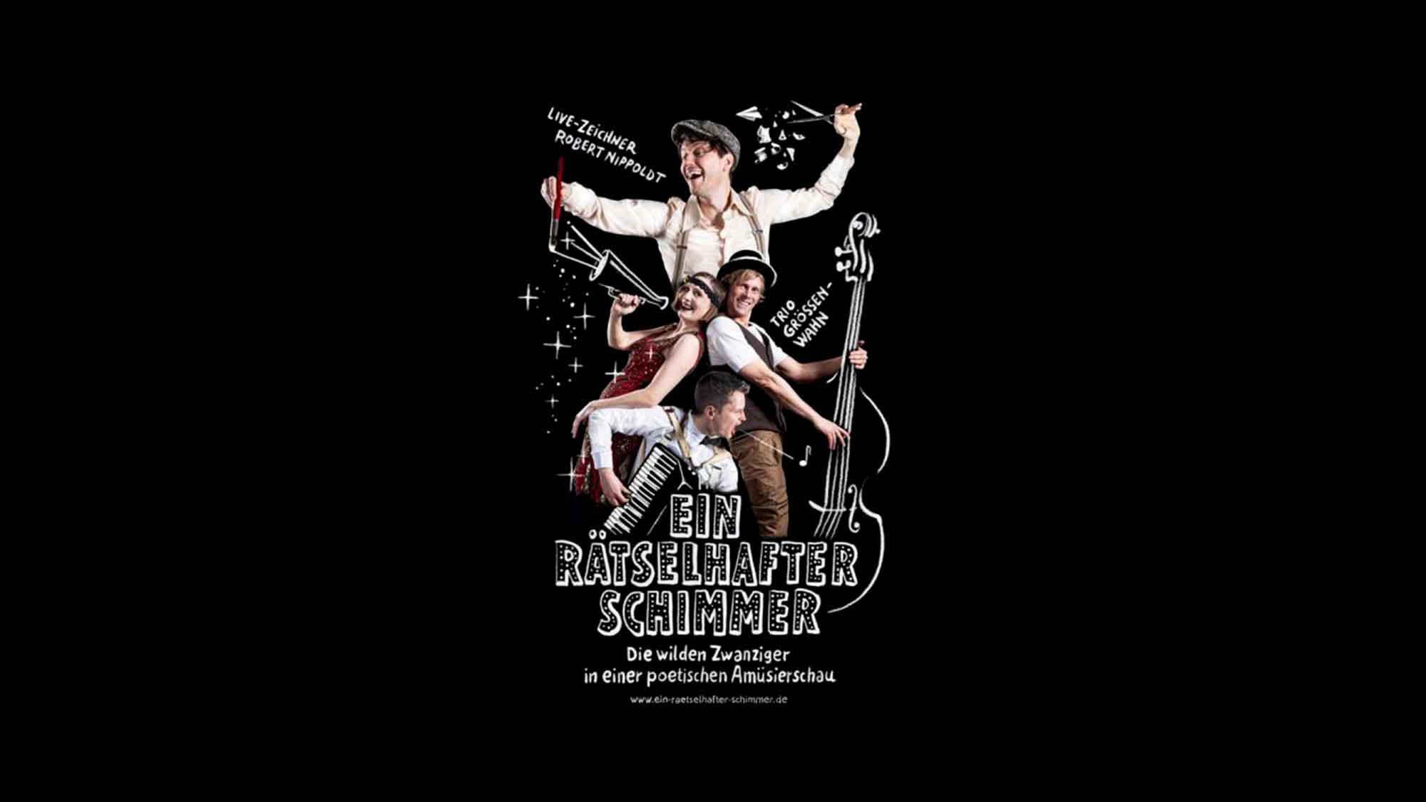 Stadttheater Herford: Poetische Amüsierschau – Robert Nippoldt und das Trio Größenwahn, 25. Februar 2024