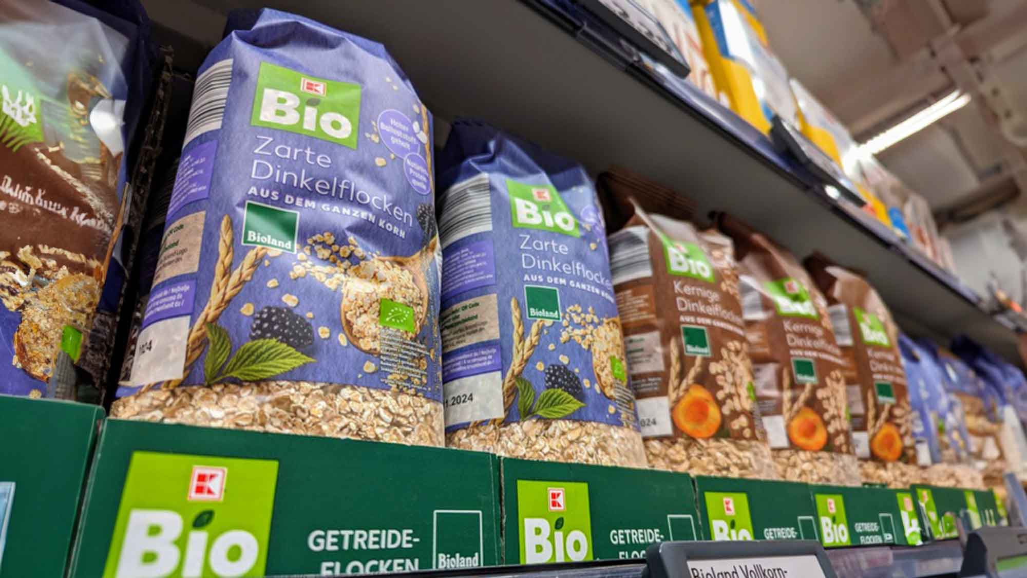 Bio? Logisch, jetzt auch im Preis reduziert: Kaufland senkt Preise für viele Artikel der Eigenmarke &raquo;K Bio&laquo; dauerhaft