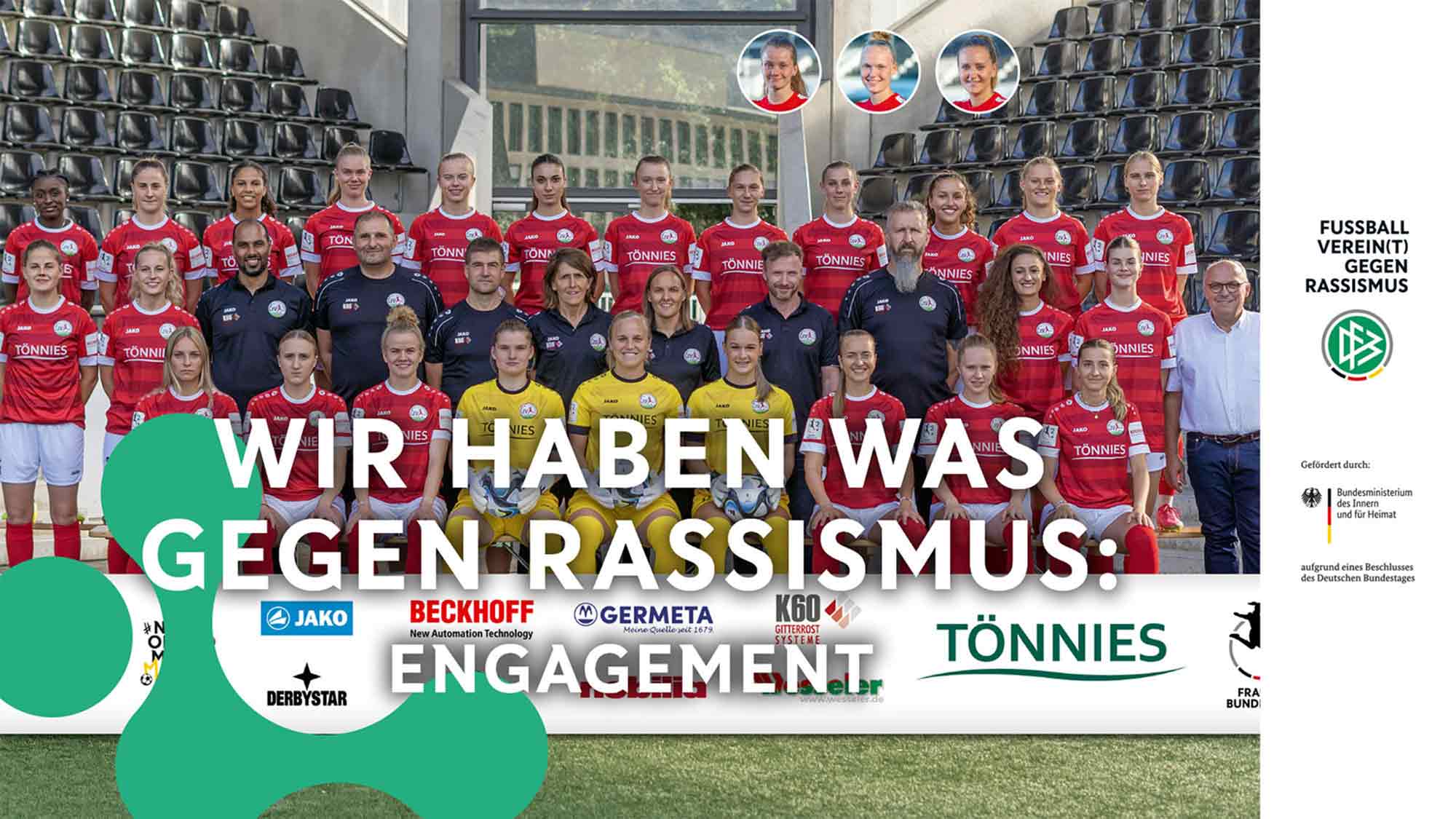 FSV Gütersloh: Wir haben was gegen Rassismus – Frauen Bundesligen setzen klares Zeichen gegen Rassismus FSV Gütersloh: Wir haben was gegen Rassismus – Frauen Bundesligen setzen klares Zeichen gegen Rassismus