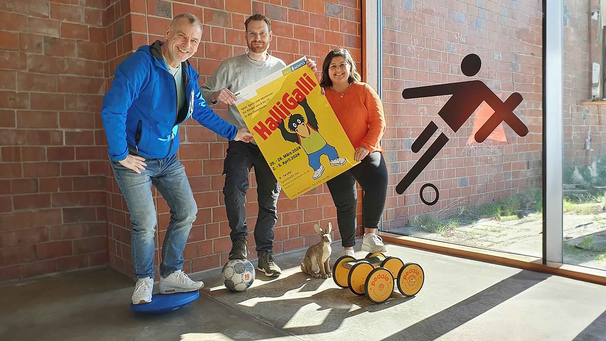 Münster: Halli Galli in den Osterferien 2024, Spiel, Sport und gute Laune in der Sporthalle Ost Münster: Halli Galli in den Osterferien 2024, Spiel, Sport und gute Laune in der Sporthalle Ost