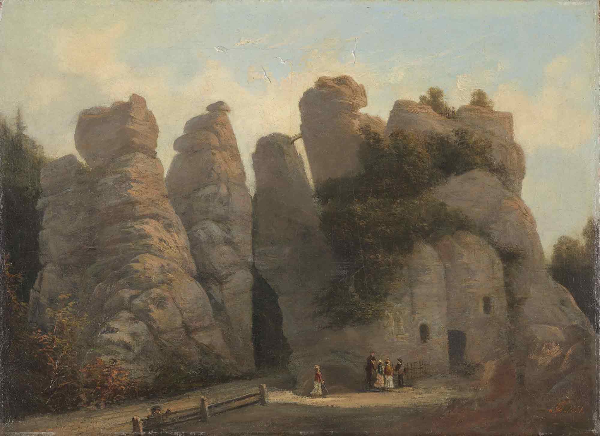 Sagenumwobene Felsformationen Externsteine, LWL Museum für Kunst und Kultur präsentiert Kunstwerk des Monats Juni 2024 Sagenumwobene Felsformationen Externsteine, LWL Museum für Kunst und Kultur präsentiert Kunstwerk des Monats Juni 2024