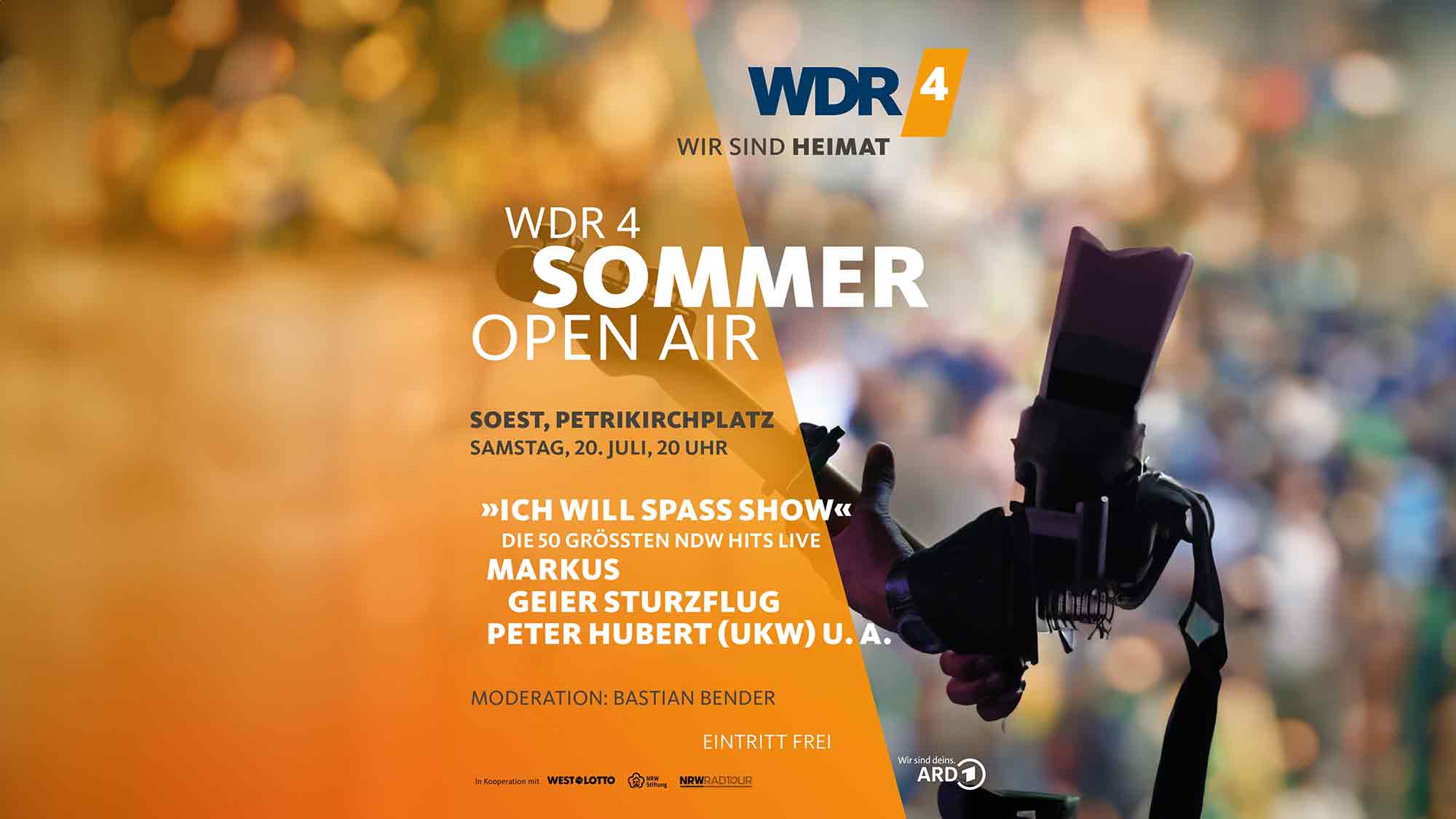 Soest: umsonst und draußen – WDR 4 Sommer Open Air auf dem nördlichen Petrikirchplatz, 20. Juli 2024 Soest: umsonst und draußen – WDR 4 Sommer Open Air auf dem nördlichen Petrikirchplatz, 20. Juli 2024
