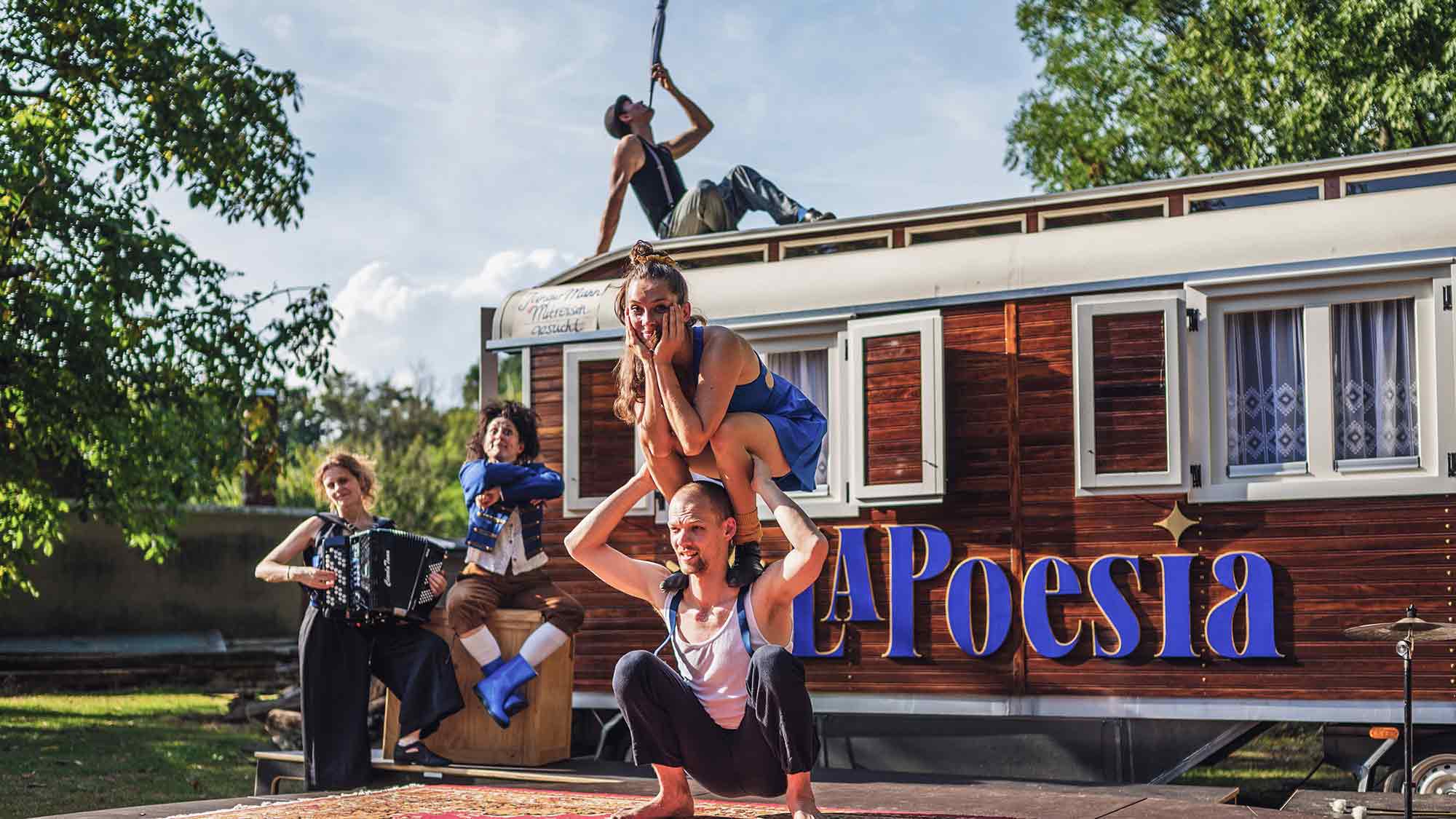 &raquo;LaPoesia&laquo; zu Gast in Herford, mein Sommer, meine Stadt – Wandertheater für Jung und Alt, 28. Juli 2024