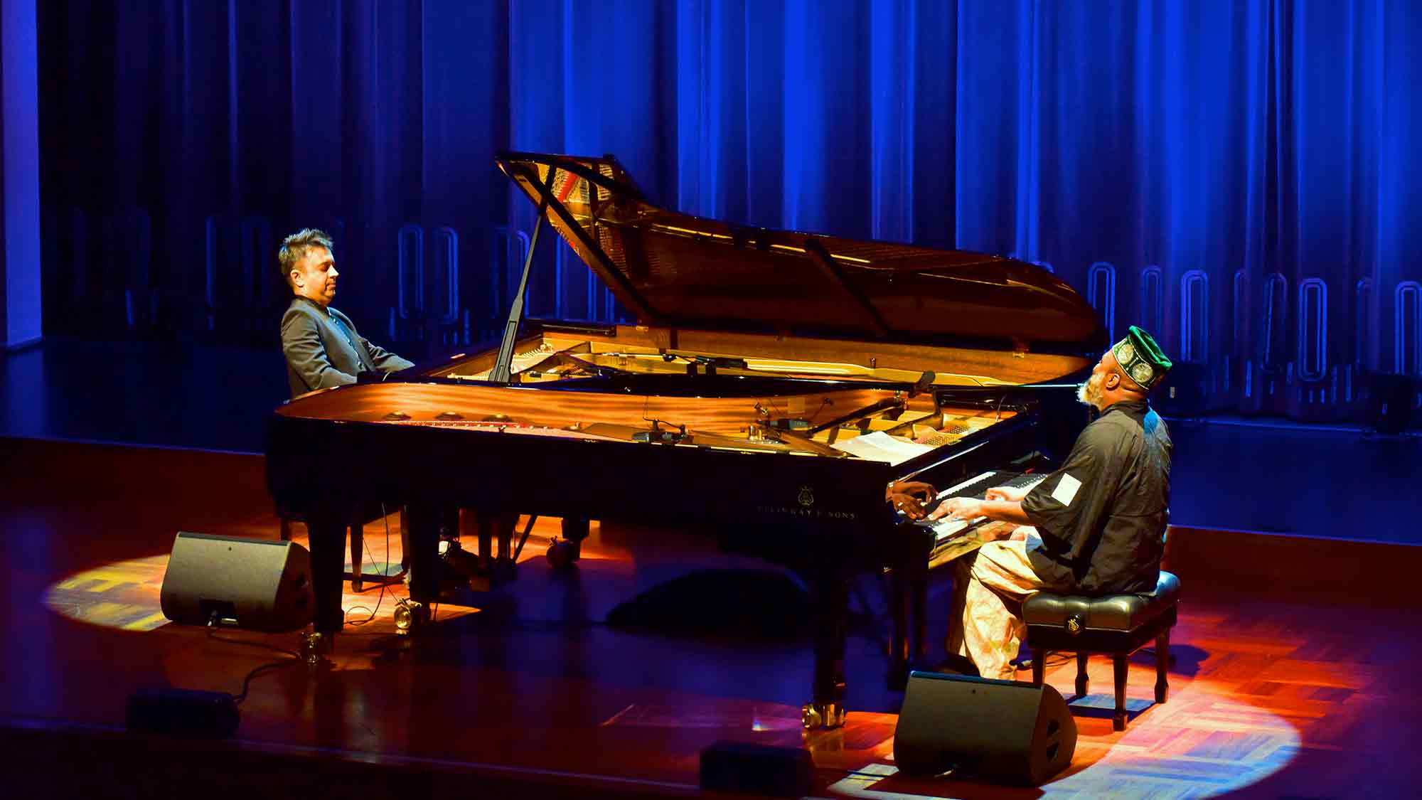 26. Enjoy Jazz Festival – gelungene Weltpremiere, Vijay Iyer & Nduduzo Makhathini im BASF Feierabendhaus Ludwigshafen 26. Enjoy Jazz Festival – gelungene Weltpremiere, Vijay Iyer & Nduduzo Makhathini im BASF Feierabendhaus Ludwigshafen