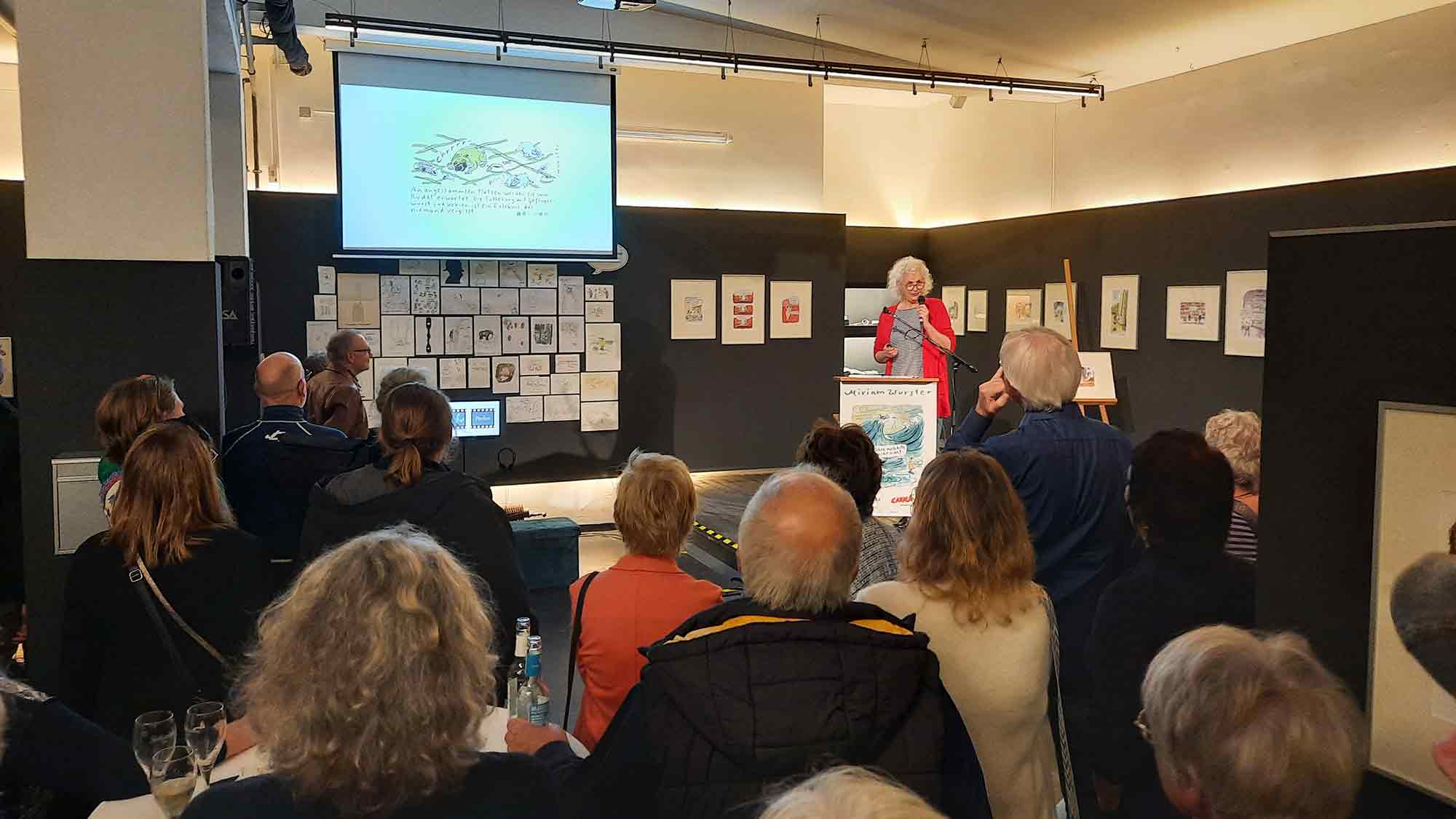 Caricatura Galerie für Komische Kunst: »Schrei mich bitte nicht so an!« Hauptpreis des Caption Contests zur Ausstellung übergeben Caricatura Galerie für Komische Kunst: »Schrei mich bitte nicht so an!« Hauptpreis des Caption Contests zur Ausstellung übergeben