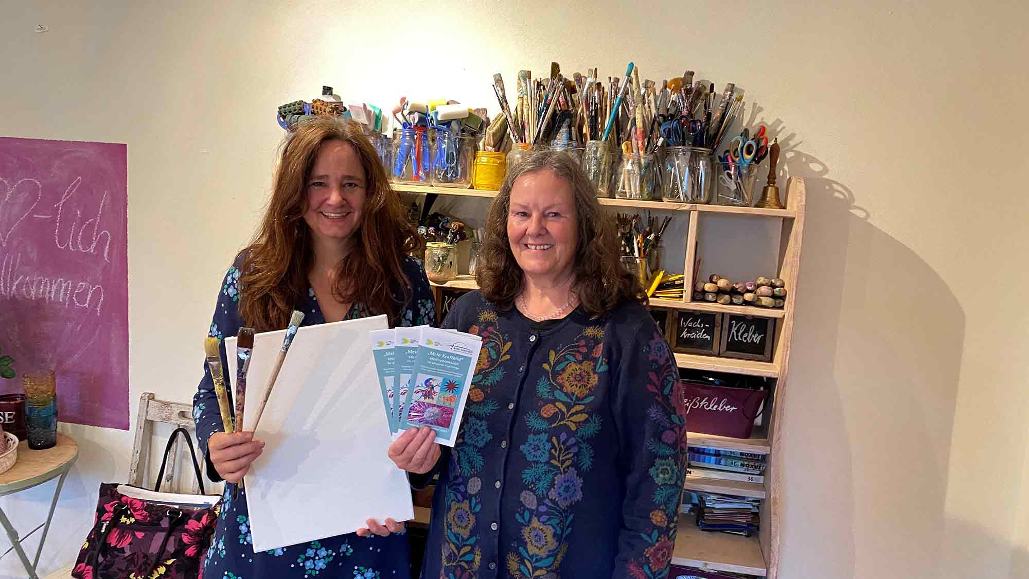Atelier &raquo;KunstRaum&laquo; Rietberg: Kreativworkshop für pflegende Angehörige, &raquo;Durch Kunst neue Kraft schöpfen&laquo;, 19. November 2024